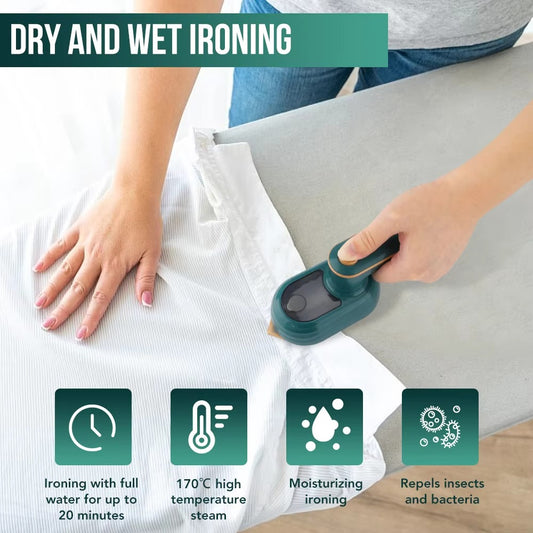 Portable Micro Steam Iron – Dual Mode Dry & Wet Ironing | Portable & Fast Heating